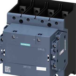 Contattore Siemens, serie Size S6, 3RT13, 4 poli, 4NA, 200 A, 75 kW, bobina 250 V c.a.