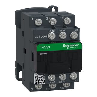 Contattore Reversibile Schneider Electric, serie LC1D, 3 poli, 3NO, 9 A, 5,5 kW, bobina 24 V c.a.