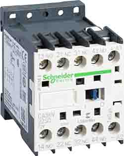 Relè di controllo Schneider Electric, 2NO + 2NC, carico FLC 110 A, 5 mA