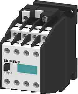 Relè contattore Reversibile Siemens, serie 3TH4, 8 poli, 4NC + 4NO, 6 A, bobina 40 → 50 V ac