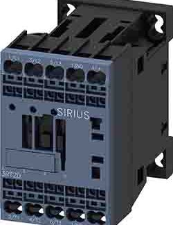 Contattore Siemens, serie Size S00, 3RT2, 3 poli, 1NO, 7 A, 3 kW, bobina 24 V dc