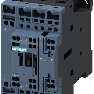 Contattore Reversibile Siemens, serie Size S0, 3RT25, 4 poli, 2NC + 2NO, 25 A, 11 kW, bobina 24 V c.c.