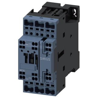 Contattore Reversibile Siemens, serie Size S0, 3RT2, 3 poli, 1 NO + 1 NC, 7,5 kW