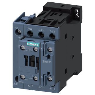 Contattore Reversibile Siemens, serie Size S0, 3RT23, 4 poli, 1 NO + 1 NC