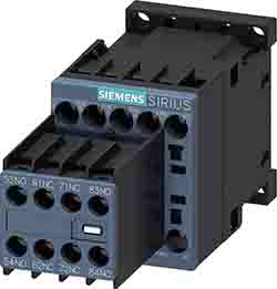 Relè contattore Siemens, serie 3RH2, 8 poli, 4NO + 4NC, 10 A, bobina 230 V c.a.