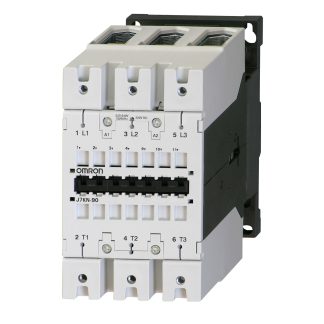 Contattore Omron, 3 poli, 90 A, 45 kW, bobina 230 V c.a.