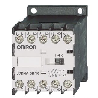 Contattore Omron, serie J7KNA, 3 poli, 1 N/A, 9 A, 4 kW, bobina 24 V c.c.
