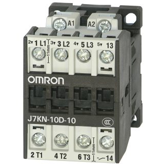 Contattore Omron, serie J7KN, 3 poli, 3NO, 10 A, 4 kW, bobina 24 V ca