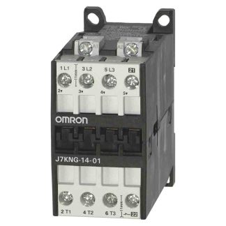 Contattore Omron, 3 poli, 3 NA, 14 A, 5,5 kW, bobina 24 V c.c.