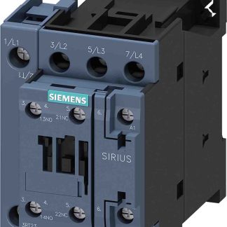 Contattore Siemens, serie Size S0, 3RT23, 4 poli, 1 NO + 1 NC, 50 A, bobina 230 V c.a.