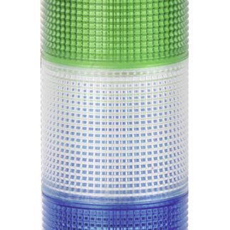 Torretta di segnalazione Werma, 24 V, LED, 5 elementi, lenti , lenti Blu, trasparente, verde, rosso, giallo