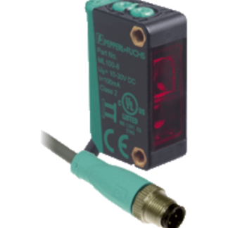 Sensore fotoelettrico Rettangolare Pepperl + Fuchs, a soppressione di sfondo, rilevamento 350 mm, uscita PNP NA