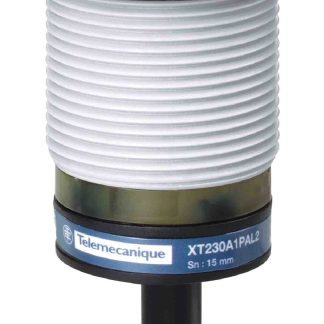 Sensore di prossimità Cilindro filettato Telemecanique Sensors, M30, rilevamento 15 mm, 24 → 240 V ac