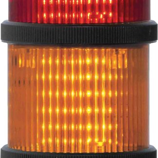 Torretta di segnalazione RS PRO, 24 V, LED, 2 elementi, lenti Rosso/Ambra