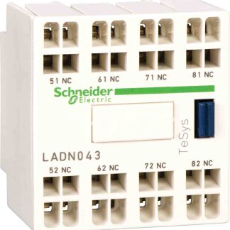 Blocco di contatti ausiliari Schneider Electric, 4NC, serie LADN