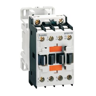Contattore Lovato, 3 poli, 1NC, 9 A, bobina 24 V c.c.