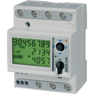 Contatore di energia Carlo Gavazzi, EM24, 3 fasi, display LCD a 8 cifre