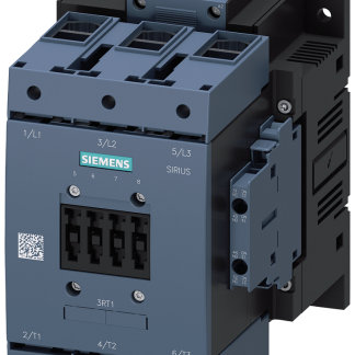 Contattore Siemens, serie Size S6, 3RT1, 3 poli, 3 NA, 115 A, 55 kW, bobina 220 → 240 V