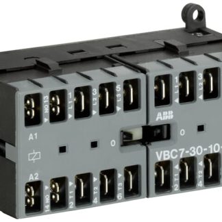 Contattore Reversibile ABB, 3 poli, 3 NA, 20 A, 5,5 kW, bobina 12 V c.c.