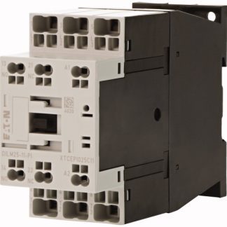 Contattore Eaton, 3 poli, 1 NC, 1 NA, 25 A, 11 kW, bobina 24 → 27 V c.c.