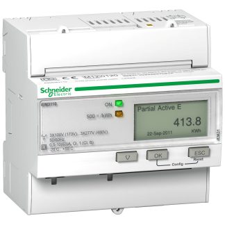 Contatore di energia Schneider Electric, IEM3110, 1-3 fasi, display LCD