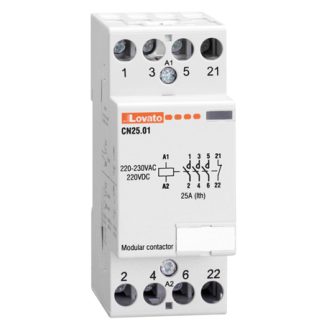 Contattore Lovato, serie CN32, 4 poli, 3NA + 1NC, 32 A, 4 kW, bobina 230 V C.A.
