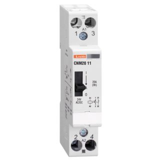 Contattore Lovato, serie CNM20, 2 poli, 2NO, 20 A, bobina 24 V c.a.
