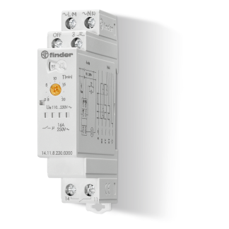 Temporizzatore luce scala Finder, 230 V c.a., 1 canale, Minuti