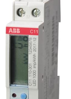 Contatore di energia ABB, C11, monofase fasi, display LCD a 6 cifre