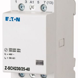 Contattore di installazione Reversibile Eaton, serie DILM, 4 NA, 25 A, bobina 230 V c.a.