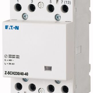 Contattore di installazione Reversibile Eaton, serie DILM, 4 NA, 40 A, bobina 230 V c.a.