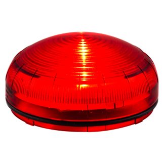 Segnalatore LED Intermittente, Lampeggiante, Rotativo, Fisso, Stroboscopico Sirena, LED, Rosso, 12 → 24 V, 40