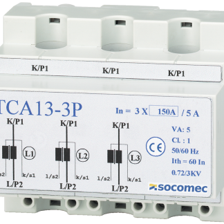 Trasformatore di corrente Socomec, ingresso 3 x 50A, uscita 5 A, 50:5