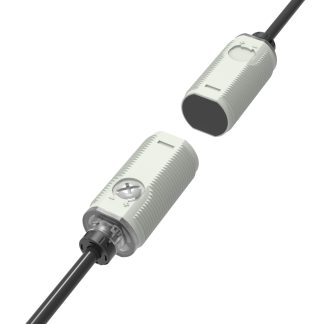 Sensore fotoelettrico Cilindrico RS PRO, a fascio passante, rilevamento 20 m, uscita PNP NA/NC