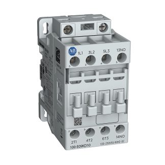 Contattore Allen Bradley, serie 100-E09 Contactor, 3 poli, 1NC, 9 A, bobina 24 → 60 V c.a.