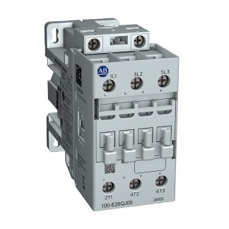 Contattore Direct on Line Allen Bradley, serie 100-E Contactors, 3 poli, 1NC, 32 A, bobina 24 V c.c.