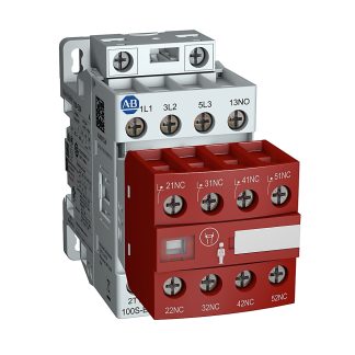 Contattore Direct on Line Allen Bradley, serie 100S-E Safety Contactors, 3 poli, 2NA/3NC, 9 A, bobina 24 → 60 V