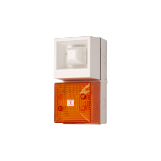 Segnalatore acustico e luminoso Clifford & Snell serie YL40, Ambra, 24 V c.c., 108dB a 1 m, IP65