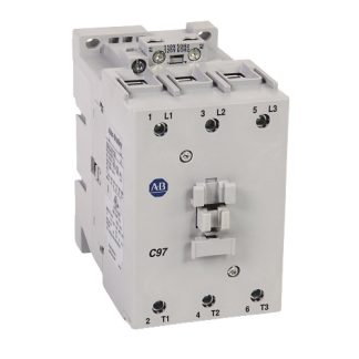 Contattore Allen Bradley, serie 100-C, 3 poli, 3 NA, 97 A, 52 kW, bobina 24 V c.c.
