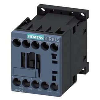 Relè contattore Siemens, serie 3RH2, 4 poli, 2 NO + 2NC, 10 A, bobina 110 V c.a.