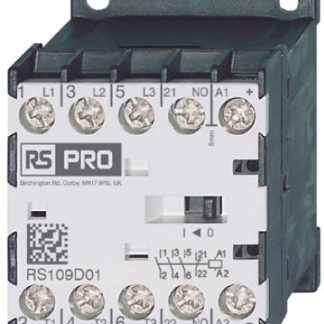 Contattore RS PRO, 3 poli, 12 A, 5,5 kW, bobina 230 V CA