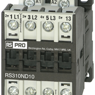 Contattore RS PRO, 3 poli, 10 A, 4 kW, bobina 24 V CA