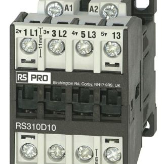 Contattore RS PRO, 3 poli, 14 A, 5,5 kW, bobina 230 V CA