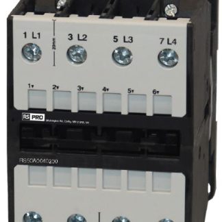Contattore RS PRO, 4 poli, 62 A, 30 kW, bobina 230 V CA