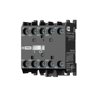 Relè contattore RS PRO, 4 poli, 2 NA/2 NC, 4 A, bobina 24 V