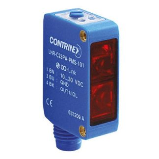 Sensore fotoelettrico Rettangolare Contrinex from Molex, Soppressione di sfondo, rilevamento 10 → 300 mm, uscita
