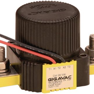 Contattore Gigavac, serie GX14, 1 poli, 1NO, 350 A, bobina 24 V