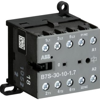 Contattore ABB, serie B7S, 3 poli, 3 NA, 20 A, 5,5 kW, bobina 24 V c.c.