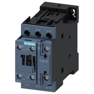Contattore Siemens, serie Size S0, 3RT2, 3 poli, 3NO, 9 A, 4 kW, bobina 24 V dc
