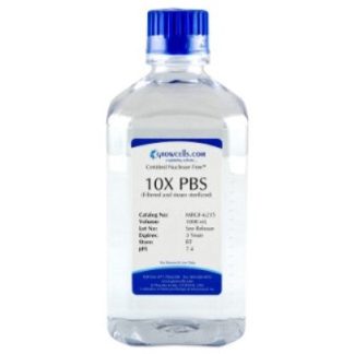 Growcells 10X PBS (Phosphate Buffered Saline), pH 7.4